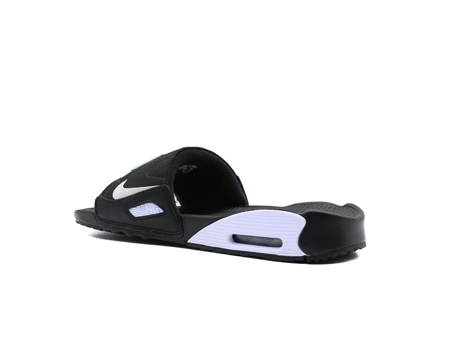 nike air max 90 slide black white