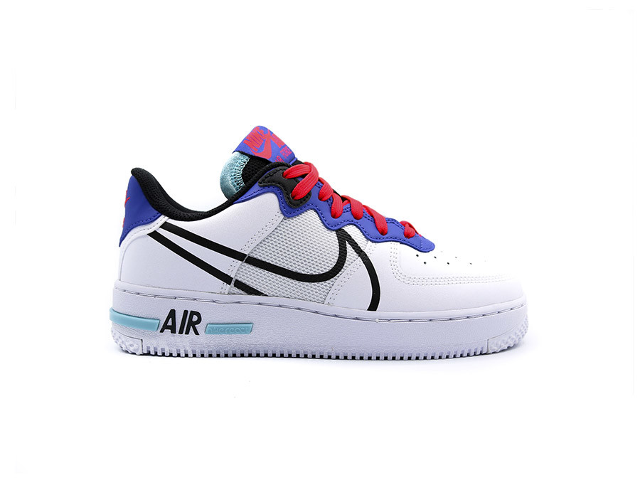 NIKE AIR FORCE 1 REACT WHITE BLUE CT1020-102 Sneakers - TheSneakerOne