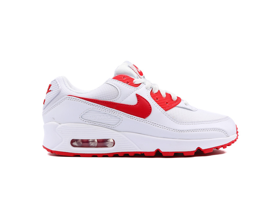 NIKE AIR MAX 90 WHITE RED - sneaker - TheSneakerOne