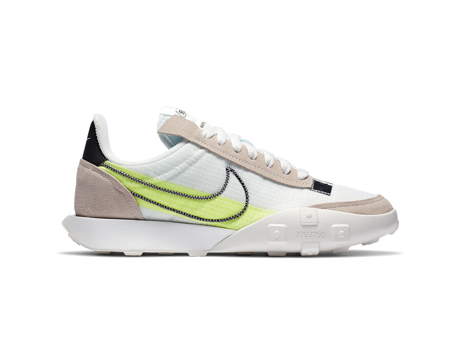 Nike Racer 2X summit white black-volt-chrome - DC4467-100 - SNEAKERS MUJER - TheSneakerOne