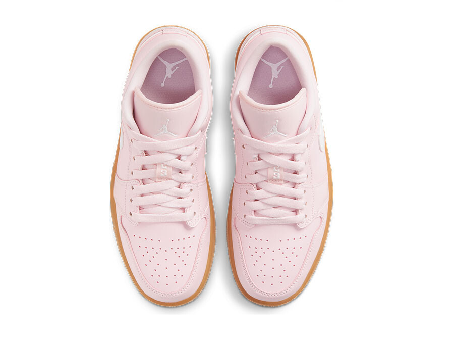 Air Jordan 1 Low Arctic Pink White Gum Light Brown Dc0774 601 Sneakers Mujer Thesneakerone