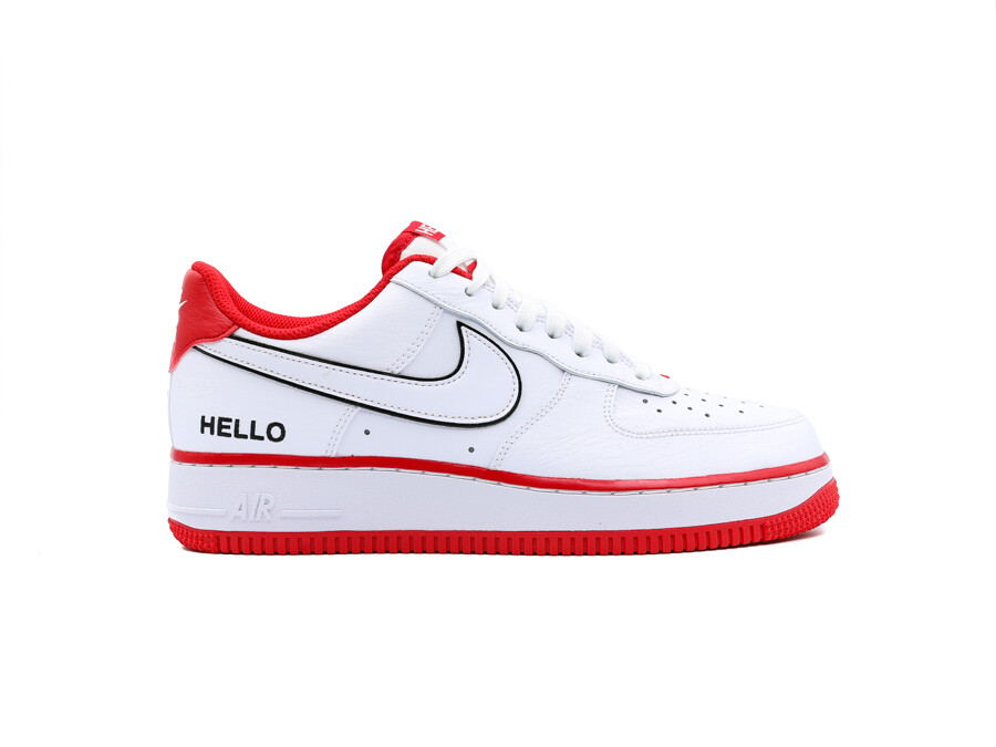 Nike Force 1 07 white-white-university red-black - CZ0327-100 - ZAPATILLAS TheSneakerOne