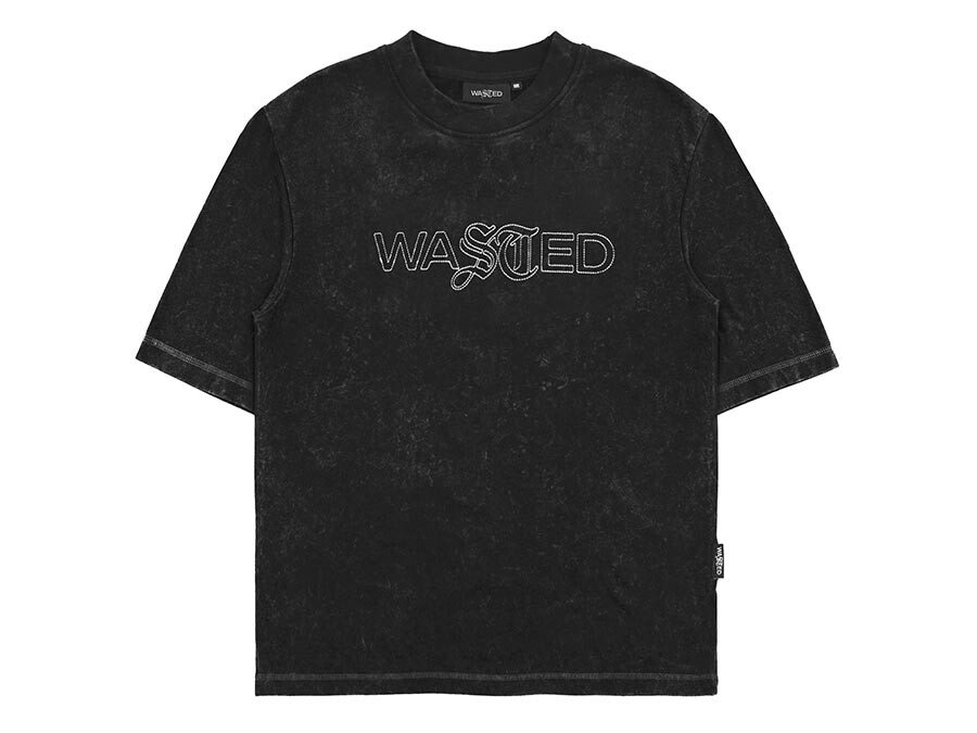 CAMISETA WASTED CHILL STIPPLE FADED BLACK