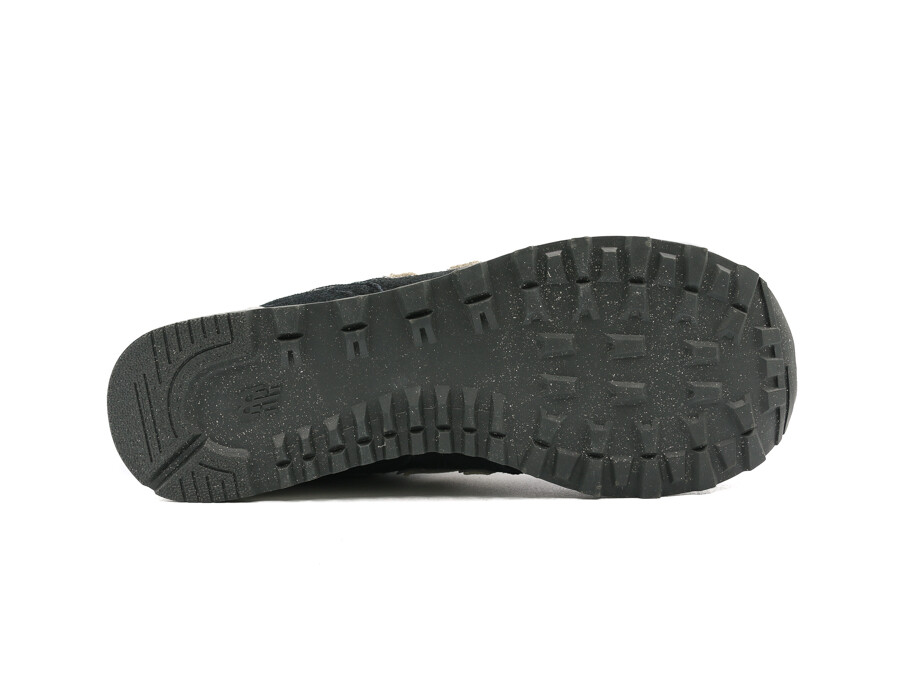 Unisex New Balance 574 Shoes Black/Grey U574LL2