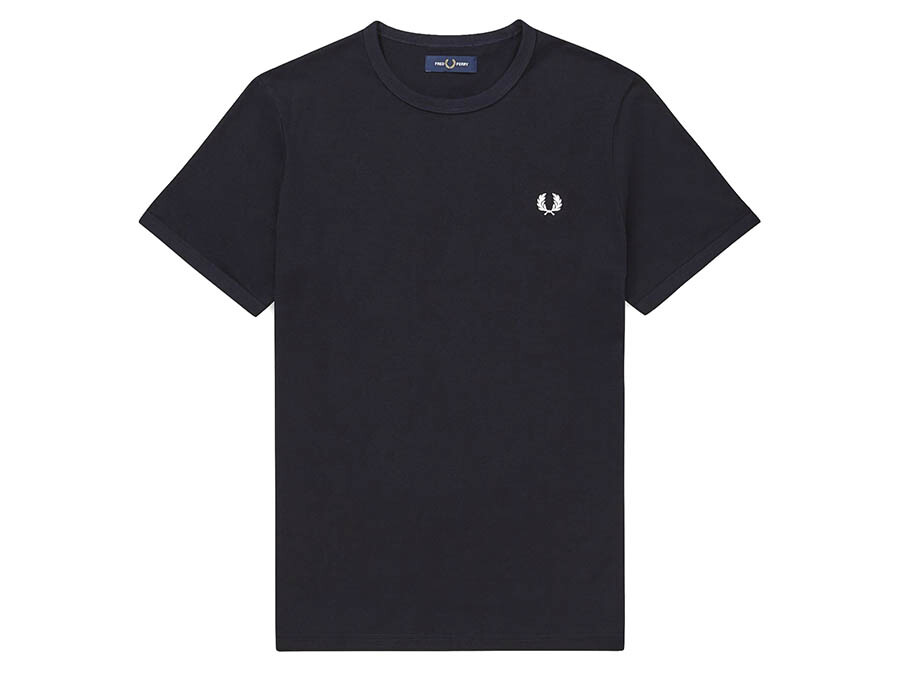 CAMISETA FRED PERRY RINGER NAVY