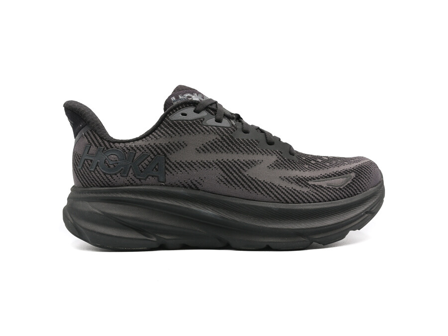 Hoka Clifton 9 Black Black - 1127895-BBL - Zapatillas Sneaker ...