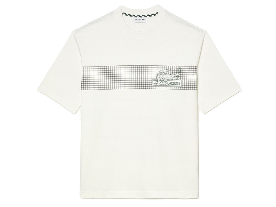 Camiseta Lacoste Heritage Net Print Logo Flour - TH5590-70V - camisetas -  TheSneakerOne