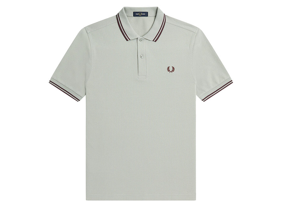 POLO FRED PERRY TWIN TIPPED GREY