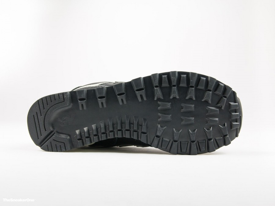 New Balance ML574 LUC Black Leather - ML5740LUC - TheSneakerOne