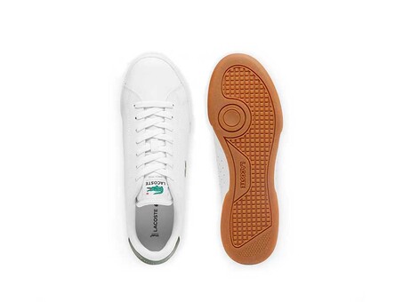 LACOSTE CARNABY CUP SNEAKERS WHITE DARK GREEN 49SMA0036-1R5