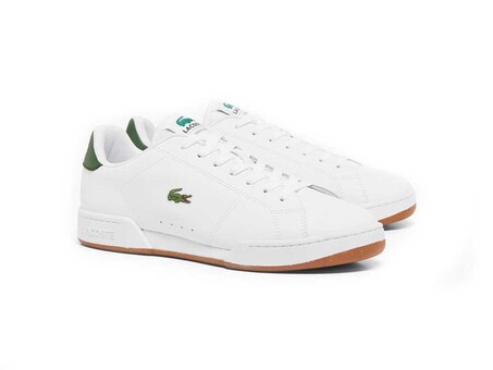 LACOSTE CARNABY CUP SNEAKERS WHITE DARK GREEN 49SMA0036-1R5