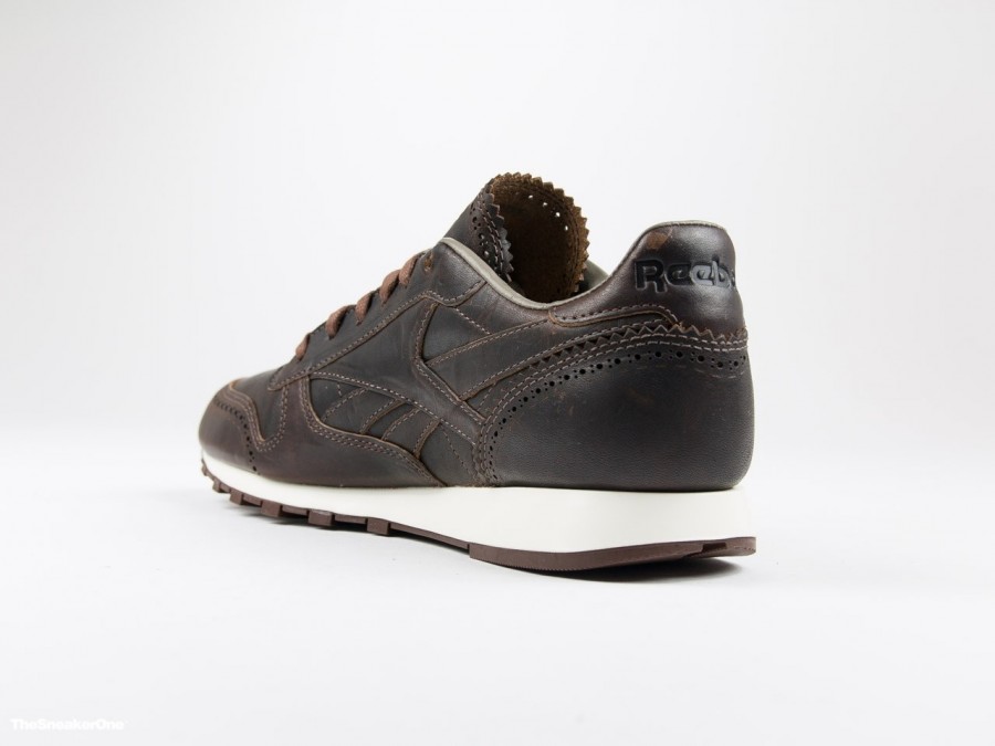 Del Norte Rico Ya que Reebok Classic Leather Lux Horween Brown - AQ9960 - TheSneakerOne