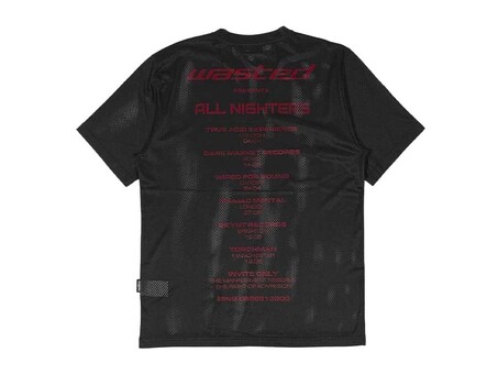 CAMISETA WASTED FUSION MESH T-SHIRT BLACK