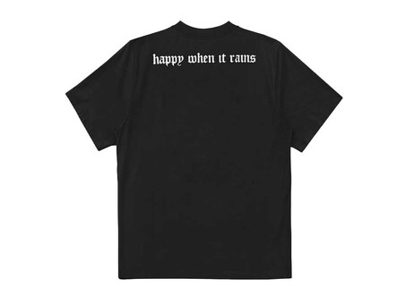 CAMISETA WASTED HAPPY WHEN IT RAINS T-SHIRT BLACK
