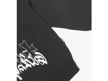 SWEATER WASTED KINGDOM CROSS BLACK