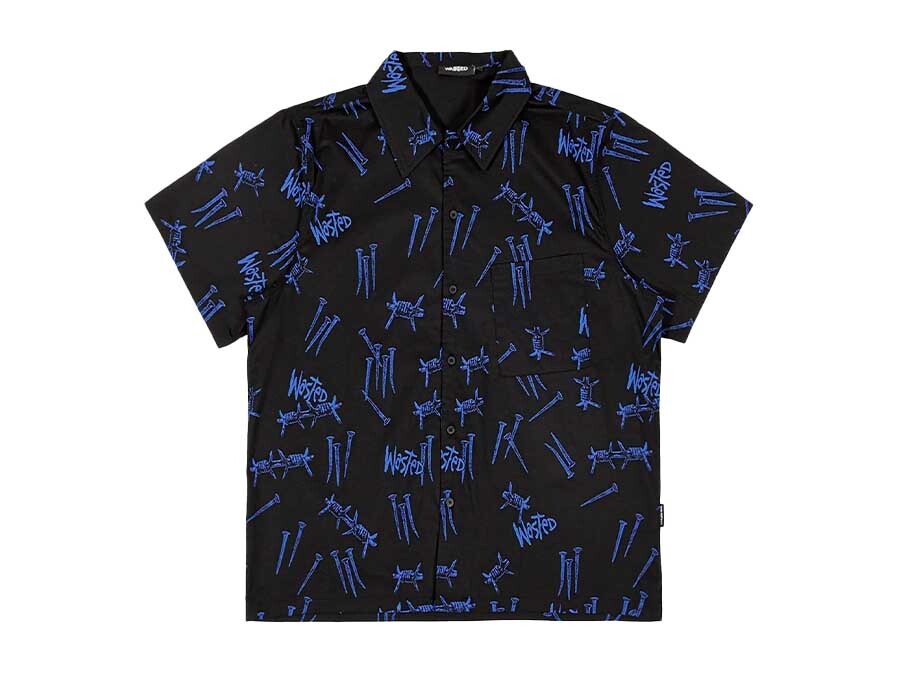 WASTED CAMISA ALL OVER BLIND ULTRA BLUE