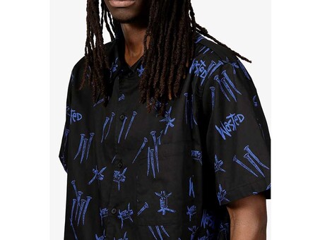WASTED CAMISA ALL OVER BLIND ULTRA BLUE