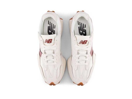NEW BALANCE 327 WHITE BURGUNDY