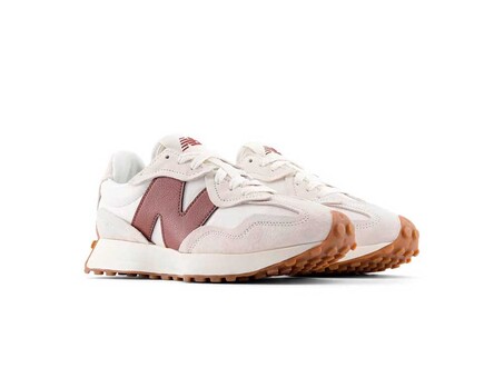 NEW BALANCE 327 WHITE BURGUNDY