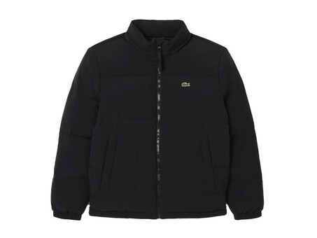 ABRIGO LACOSTE PACKABLE HOOD DOWN JACKET BLACK