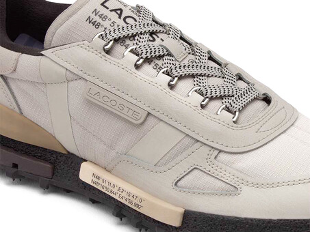 LACOSTE ELITE ACTIVE ACTIVE OFF WHITE DARK GREY