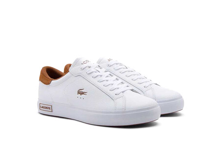 LACOSTE POWERCOURT WHITE BROWN