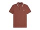 POLO FRED PERRY THE TWIN TIPPED  WHISKY BROWN