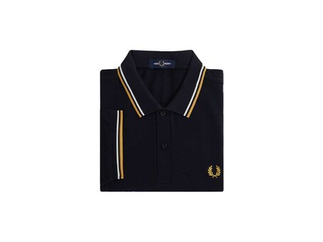 POLO FRED PERRY TWIN TIPPED NAVY  ECRU