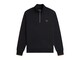 SUDADERA FRED PERRY HALF ZIP BLACK SHADED STONE