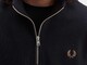 SUDADERA FRED PERRY HALF ZIP BLACK SHADED STONE