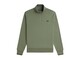 SUDADERA FRED PERRY HALF ZIP LAUREL WREATH GREEN