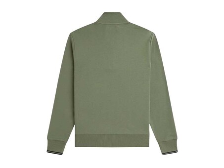 SUDADERA FRED PERRY HALF ZIP LAUREL WREATH GREEN