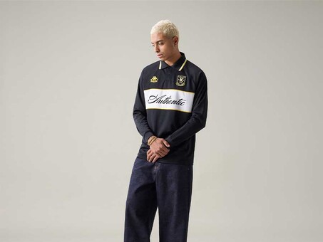 CAMISETA KAPPA AUTHENTIC ODRAN BLACK - YELLOW