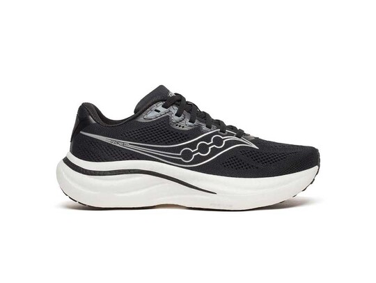 SAUCONY RIDE 19 BLACK SILVER