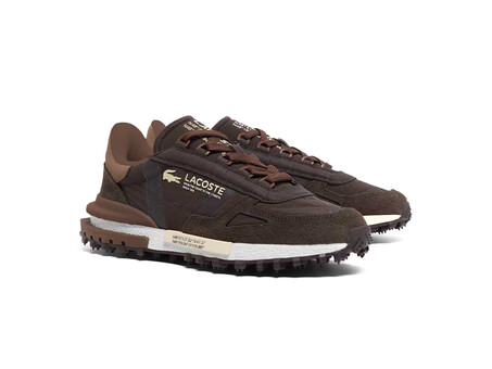 LACOSTE MEN ELITE ACTIVE SNEAKERS DARK BROWN