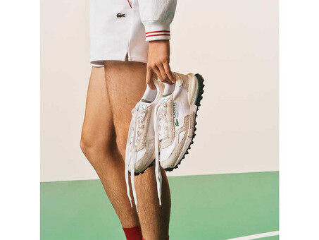 LACOSTE MEN ELITE ACTIVE SNEAKERS WHITE WHITE