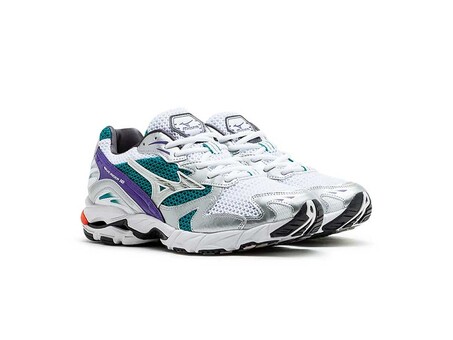 MIZUNO WAVE RIDER 10 WHITE SILVER